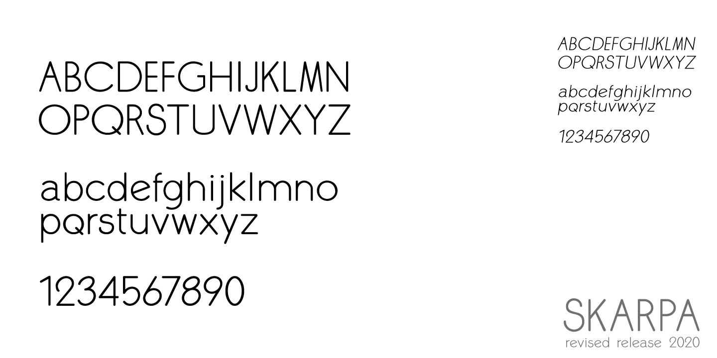 Пример шрифта Skarpa Bold Italic